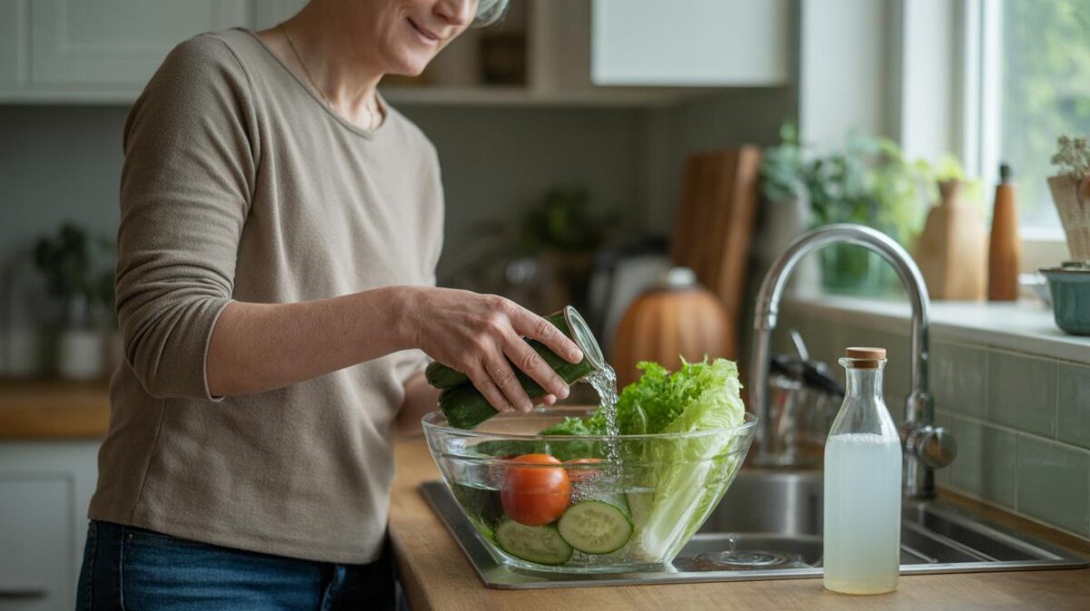 Deze handeling met witte azijn elimineert 94 procent van de pesticiden op Nederlandse groenten