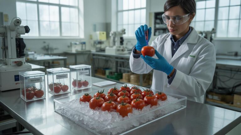 Deze omgekeerde vriestechniek bewaart verse tomaten gedurende precies 11 volledige maanden