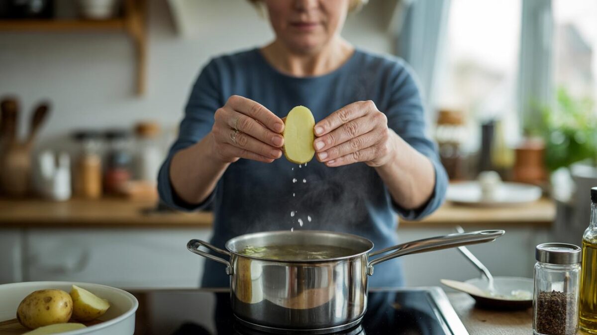Deze truc met een rauwe aardappel absorbeert 80 procent van het zout uit te zoute gerechten