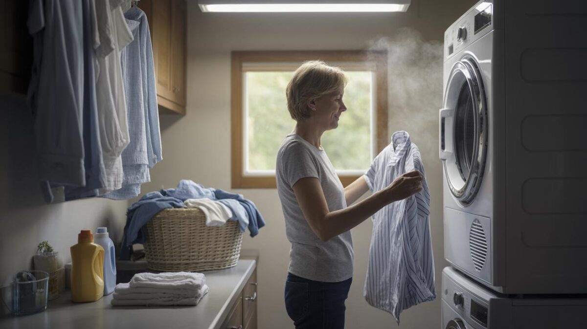 Veel mensen doen dit direct na de droger, en precies dan ontstaan de kreukels