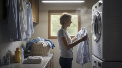 Veel mensen doen dit direct na de droger, en precies dan ontstaan de kreukels