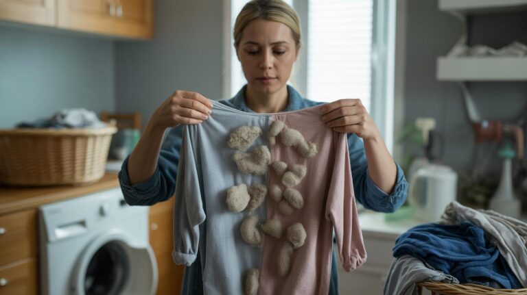 Veel mensen mengen deze twee soorten textiel, en dan ontstaan de pluisjes