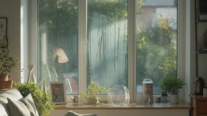 Wat je naast het raam zet veroorzaakt sneller strepen, zelfs na het schoonmaken