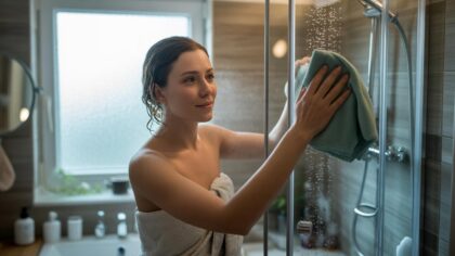 Ze veranderde één gewoonte na het douchen, en de kalkaanslag komt veel minder snel terug