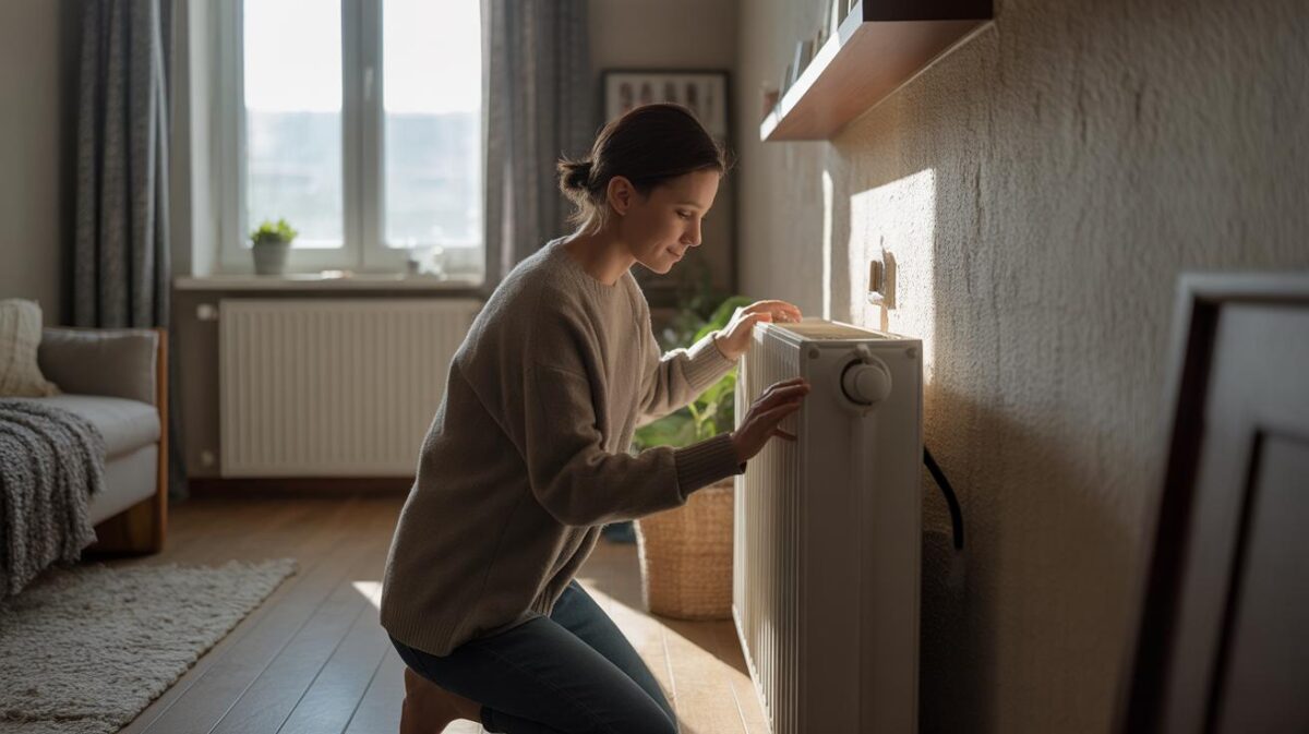 Ze veranderde één instelling van de radiator, en de kamer werd eindelijk goed warm