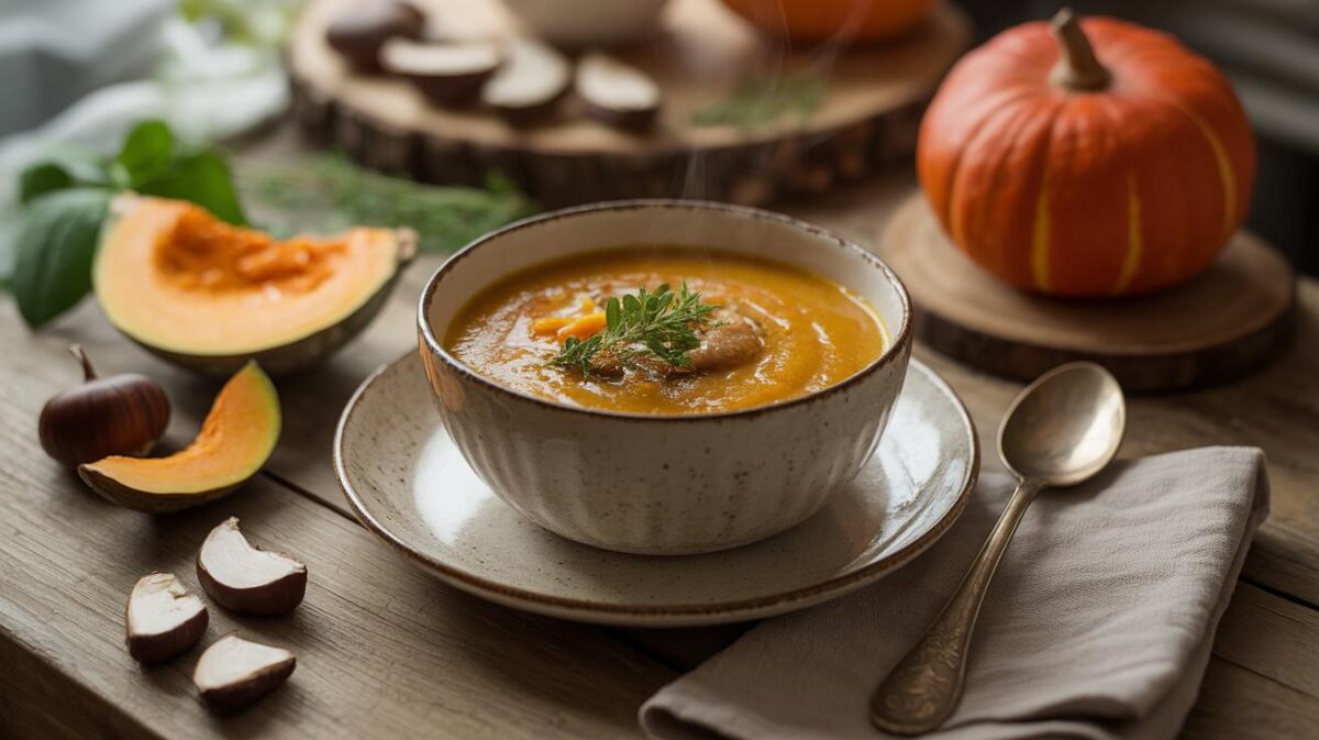 “Einde aan saaie maaltijden” : mijn romige pompoen-kastanjesoep die elke koude avond opfleurt