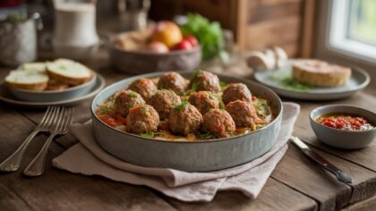 “In 20 minuten voor 6 personen” : deze sappige gehaktballetjes uit de oven, een gegarandeerd familiehit