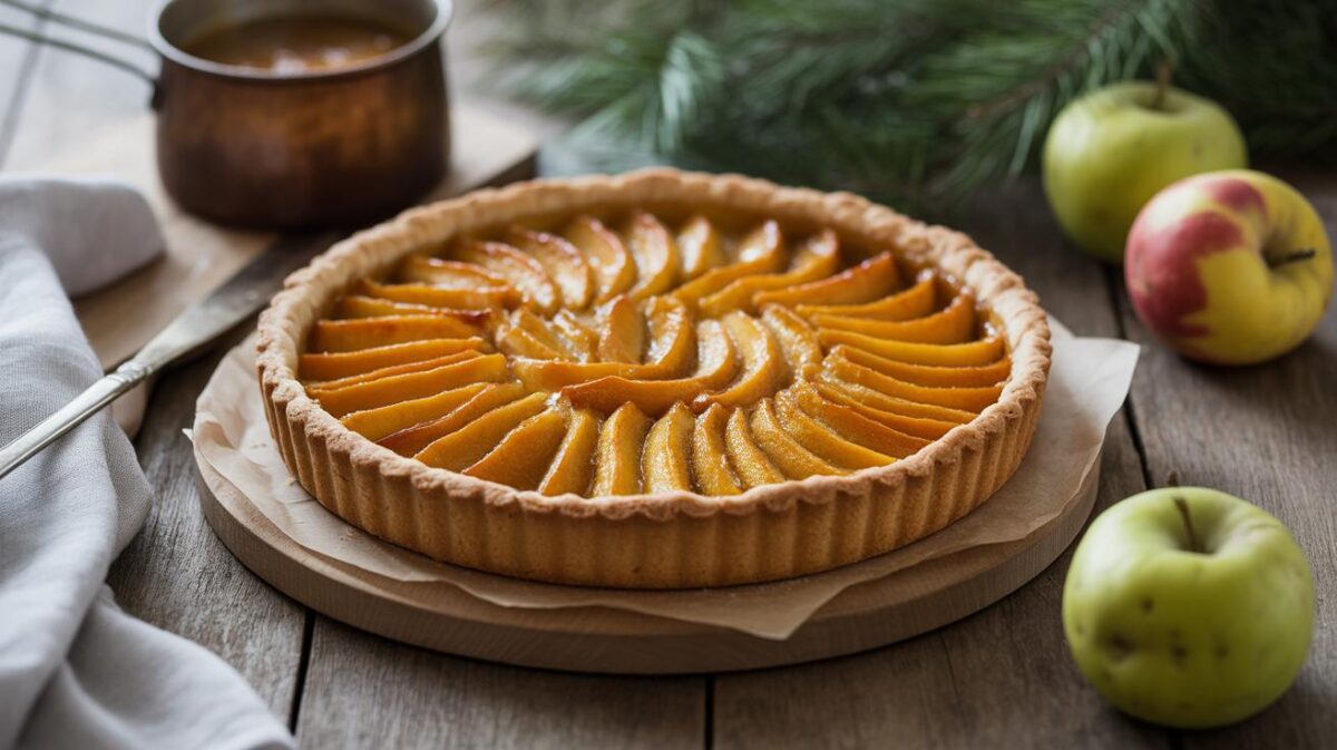 “Klaar in een handomdraai” : deze karamelappeltaart met knapperige korst, het perfecte winterdessert