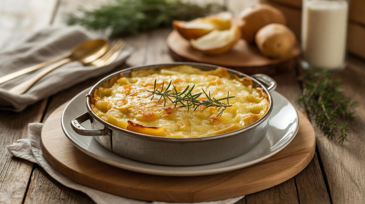 “Mijn geheim voor perfecte winteravonden” : de ultieme romige aardappelgratin, knapperig vanboven zonder gedoe